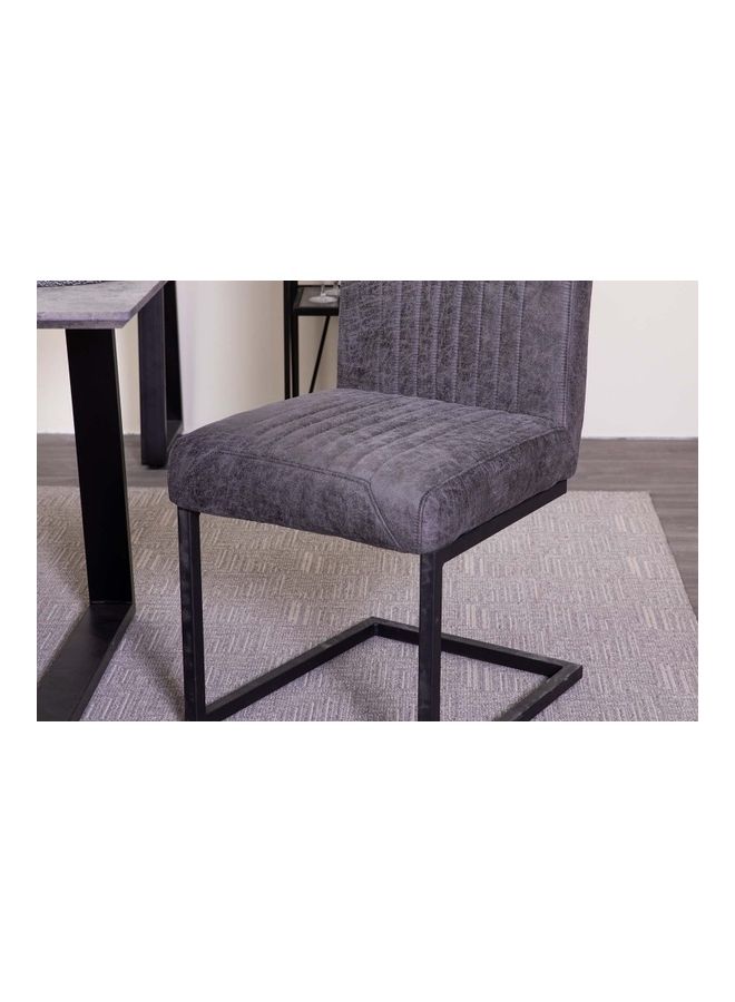 Pan Home - Angular Dining Chair Grey/Black - Image 1