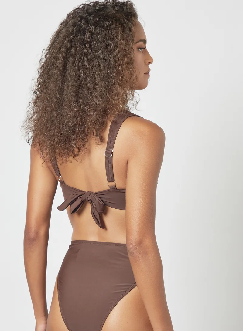 4th & Reckless Richie Bikini Top Brown