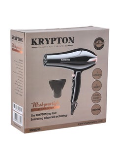 KRYPTON Portable Powerful Hair Dryer Black  - Image 3