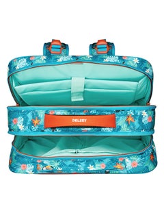 DELSEY Horizontal School Kids Trolley Backpack Turquoise  - Image 3