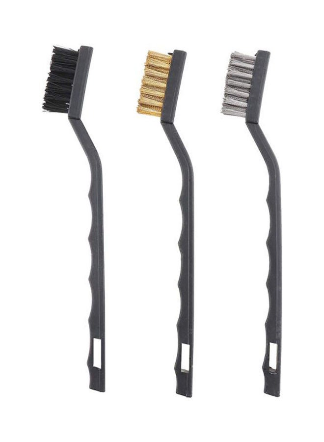 DURMIRI Plastic Handle Wire Brushes Set 7Inch Multicolor 