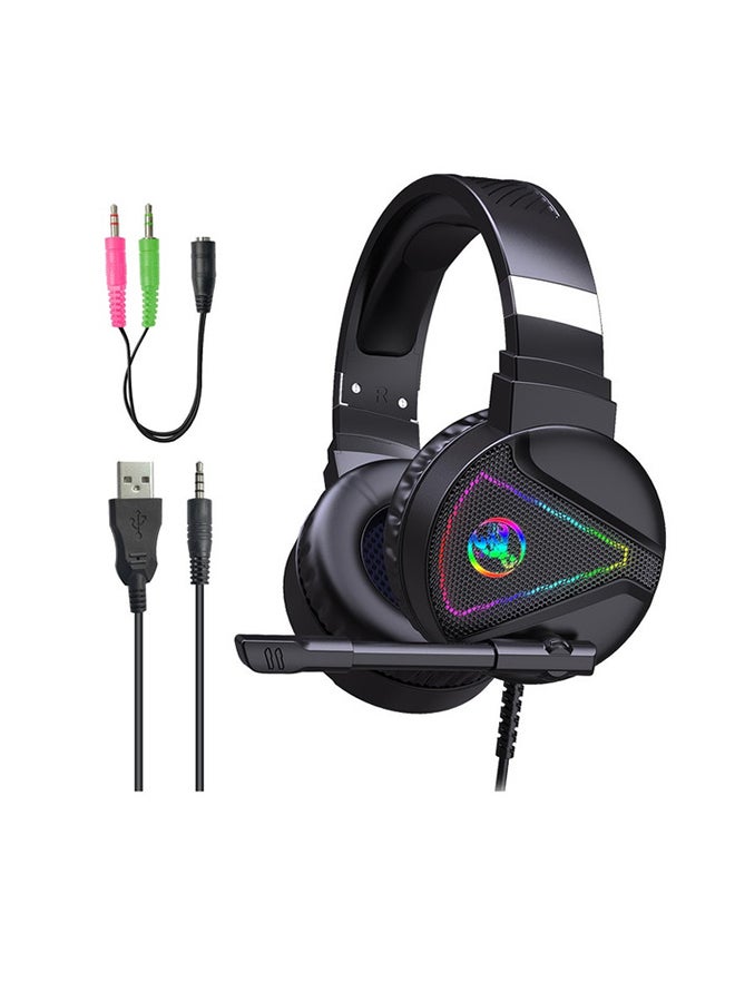 HXSJ Gaming Headset With Microphone RGB For PS4  - Image 1