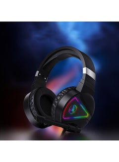يونك سماعة رأس للألعاب مزودة بميكروفون وإضاءة متعددة الألوان RGB لأجهزة بلايستيشن 4/ بلايستيشن 5/ إكس بوكس ون/ إكس بوكس سيريس إكس/ نينتندو سويتش  - Image 5