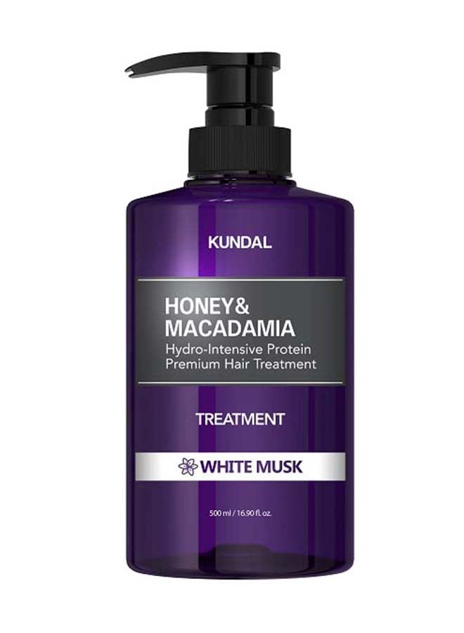 KUNDAL Honey And Macadamia Hydro-Intensive Protein Premium Hair Treatment White Musk 500ml
