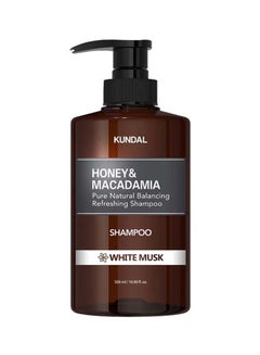 KUNDAL Honey & Macadamia Pure Natural Balancing Refreshing Shampoo White Musk 500grams 