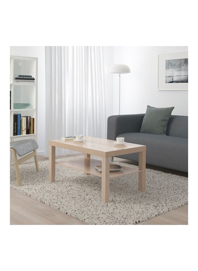 WK - Stained Oak Effect Coffee Table Beige - Image 1