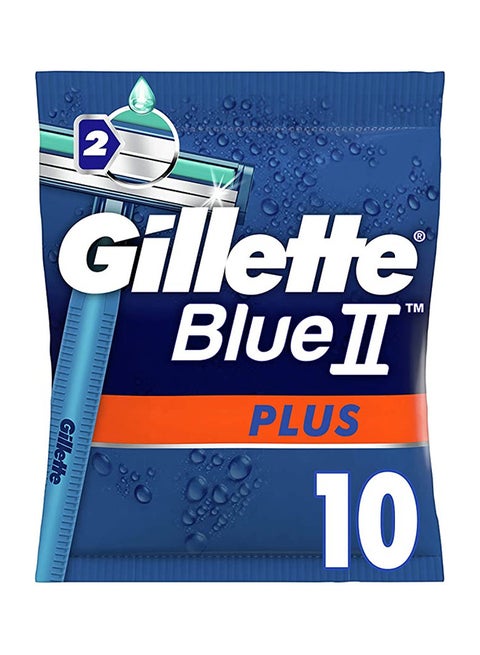 Blue II Plus Disposable Razor Pack of 10