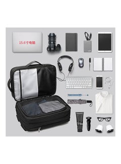 ARCTIC HUNTER Business Travel Backpack Laptop Bag With USB Port Black  - Image 3