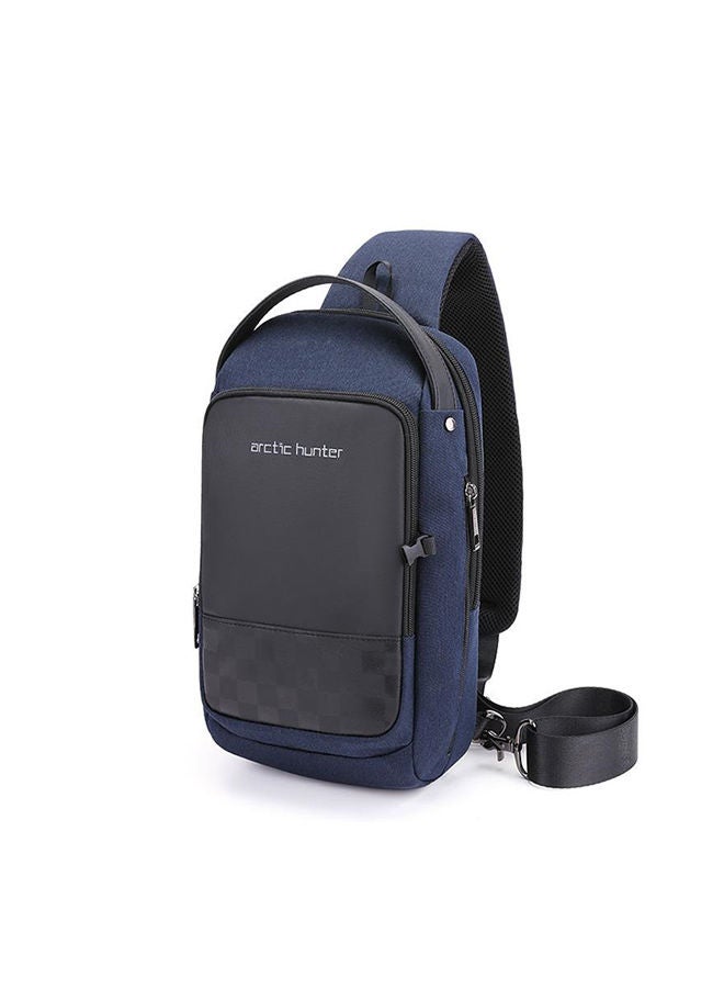ARCTIC HUNTER - Men Chest Crossbag USB Charging Sling Shoulder Bag Waterproof Blue - Image 1