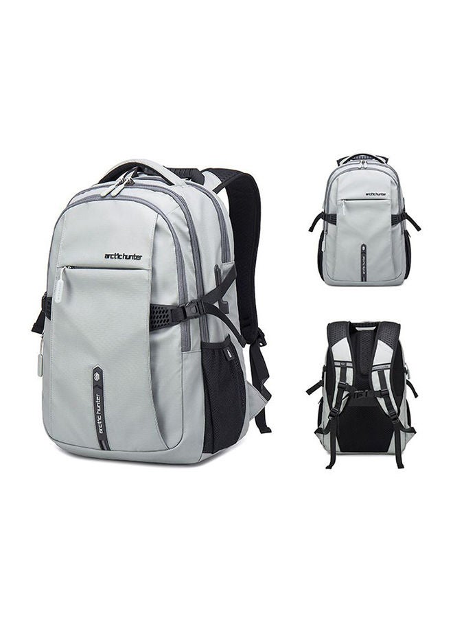 ARCTIC HUNTER - Travel Business Waterproof Backpack USB Outport Grey - Image 1