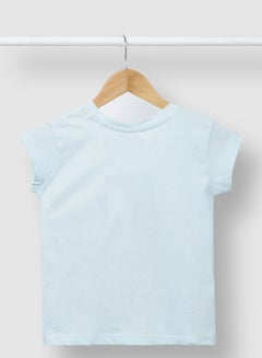 RAHA Girls Modish Comfortable Stylish T-Shirt Light Blue  - Image 2