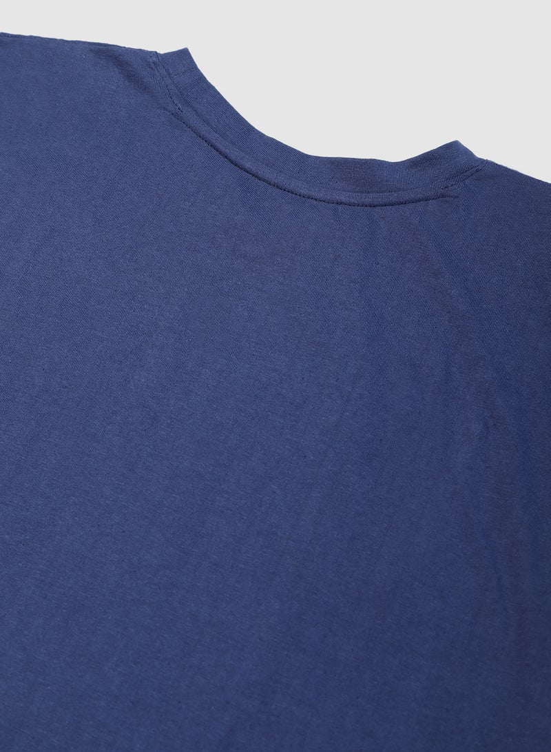 RAHA - Girls Comfortable Stylish Modern T-Shirt Navy Blue - Image 1
