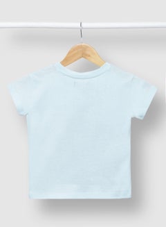 RAHA Girls Comfortable Beautiful Stylish T-Shirt Light Blue  - Image 2