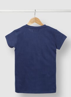 RAHA Girls Smart Casual Comfortable Stylish T-Shirt Navy Blue  - Image 2