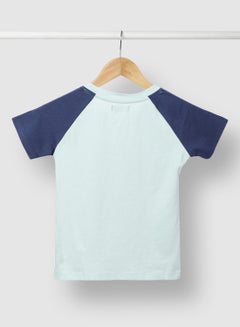 RAHA Girls Comfortable Stylish T-Shirt Blue  - Image 2