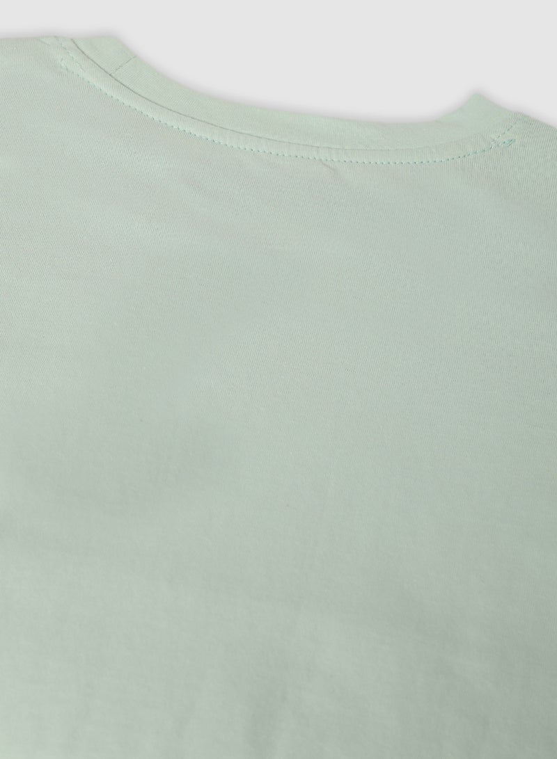 RAHA Girls Comfortable Long Sleeve T-Shirt Blue/Green - Image 4