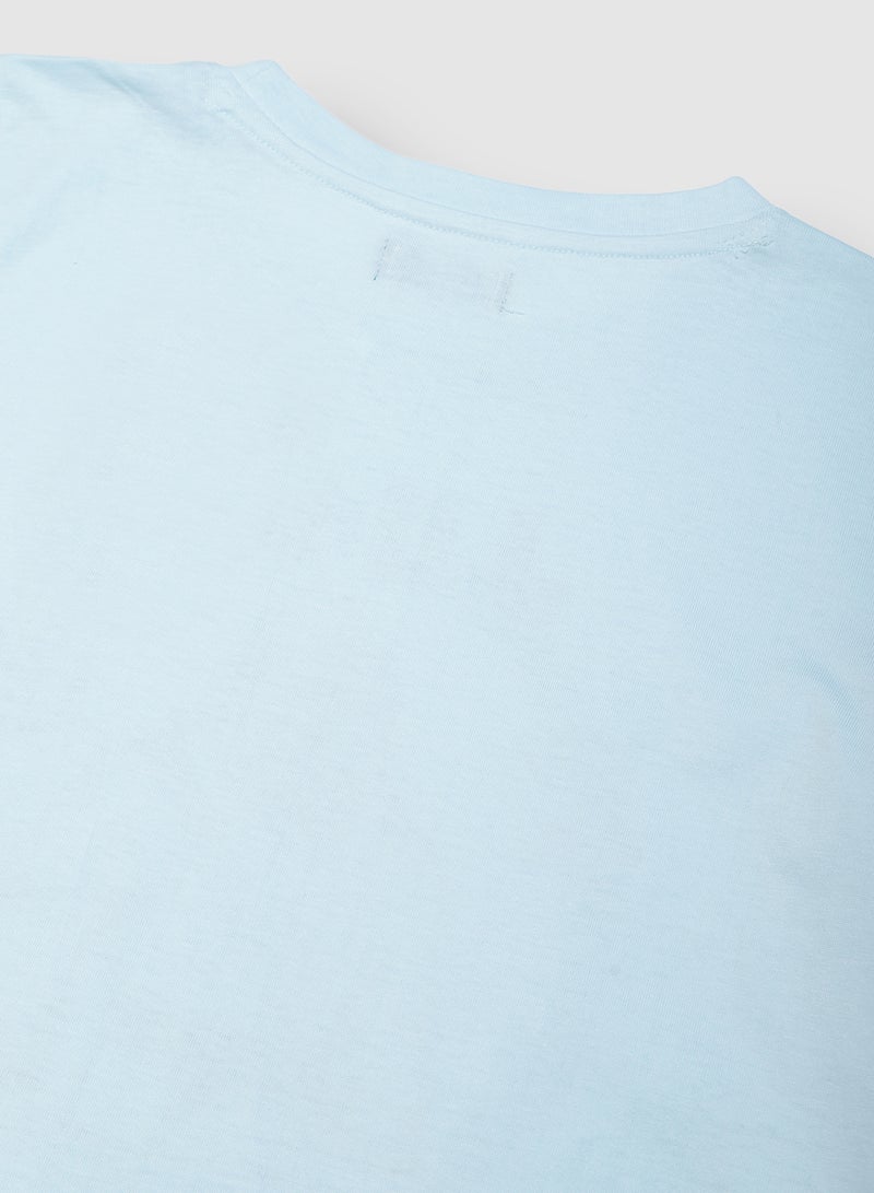 RAHA Boys Cool Casual Stylish Long Sleeve T-Shirt Blue  - Image 4