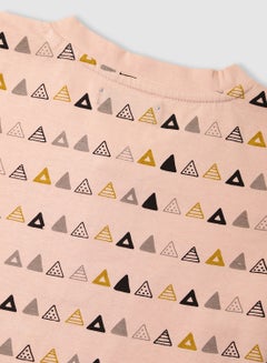 RAHA Boys Printed Casual Long lasting T-Shirt Orange  - Image 4