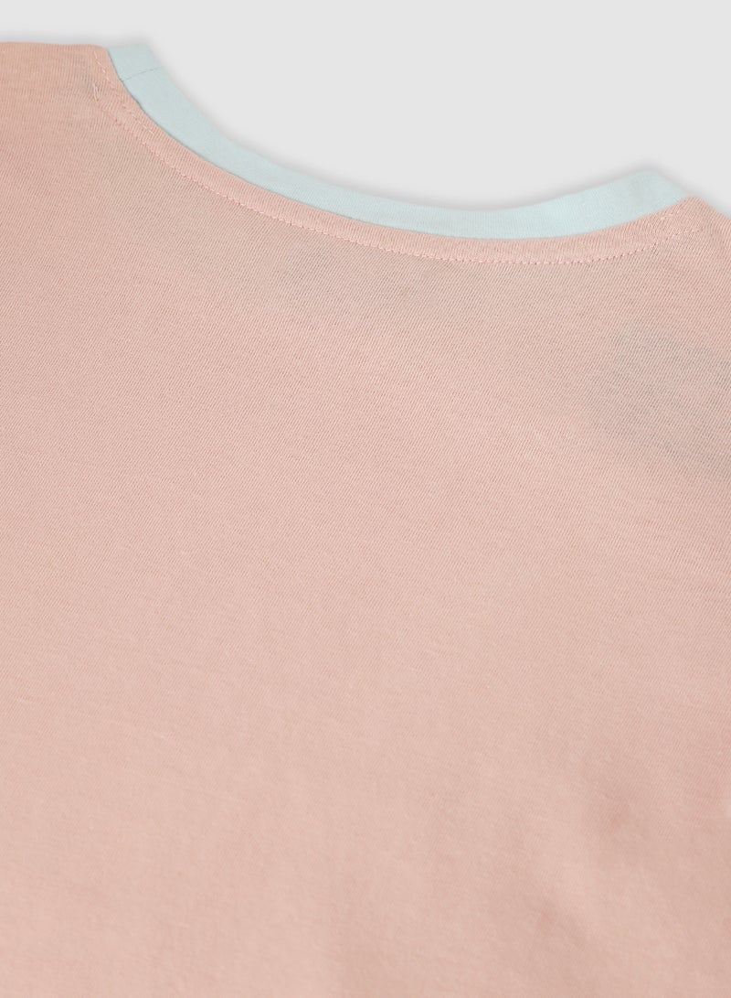 RAHA Boys Comfortable Stylish T-Shirt Pink / Blue  - Image 4