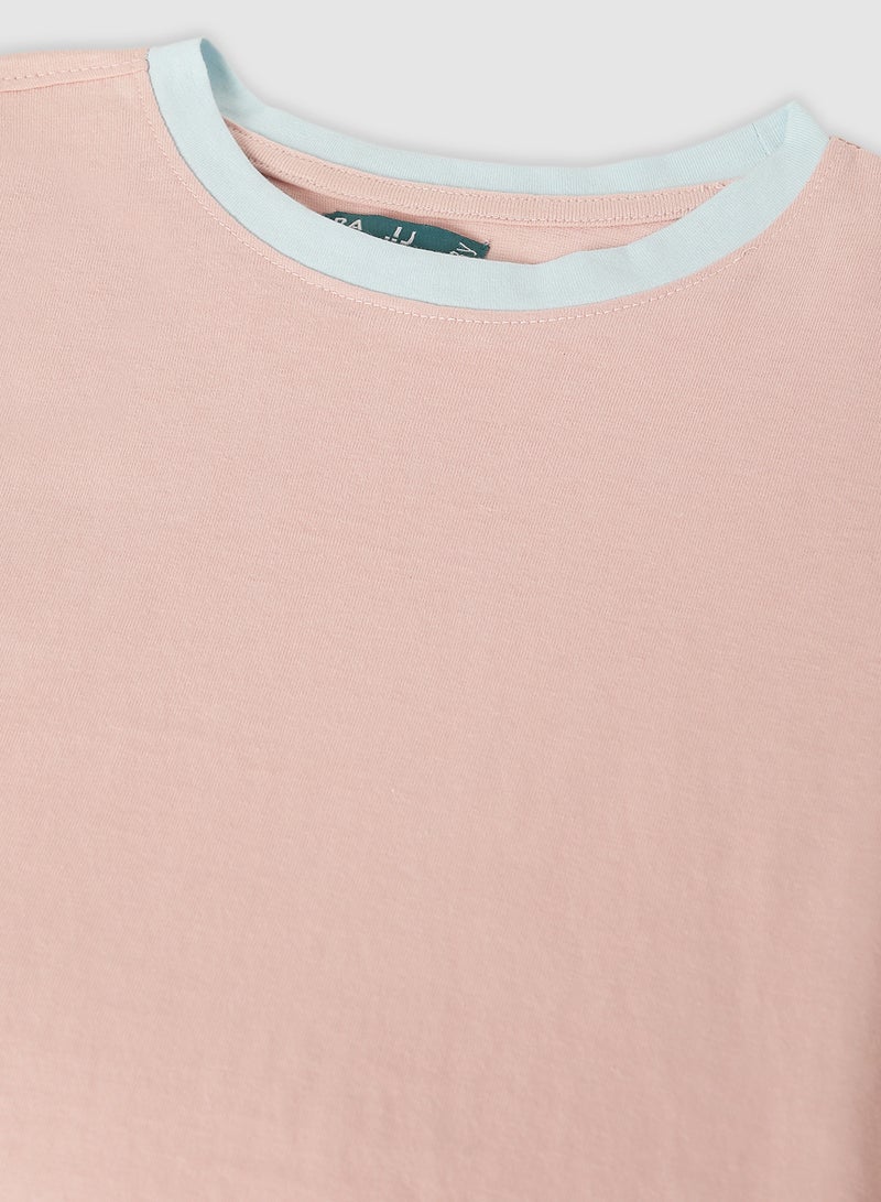RAHA Boys Comfortable Stylish T-Shirt Pink / Blue  - Image 3