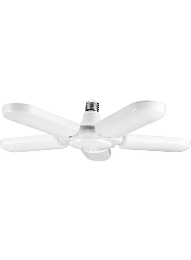 LED Ceiling Lights Fan with 5 Adjustable Blades White  - Image 1