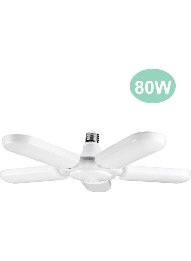 LED Ceiling Lights Fan with 5 Adjustable Blades White  - Image 4
