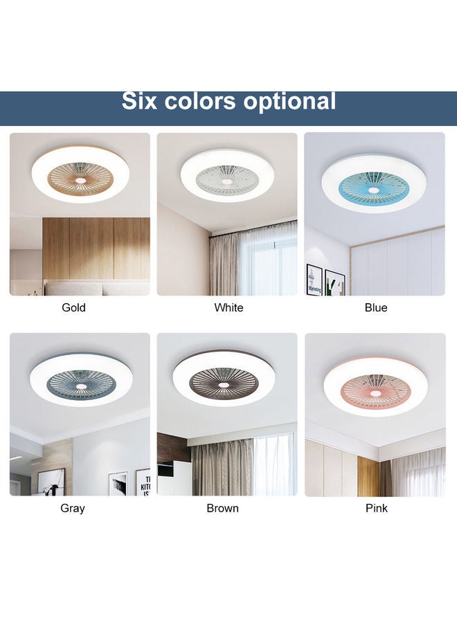 LIXADA - Ceiling Fan with Lighting LED Light with Remote 36W White - Image 1