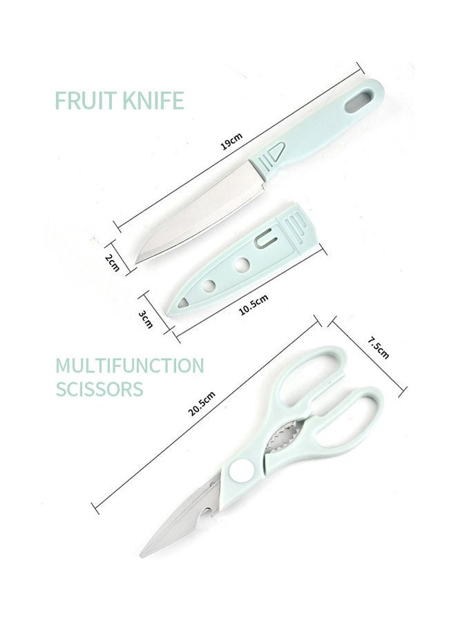 طقم سكاكين فاكهة مكون من 4 قطع أزرق - Image 2