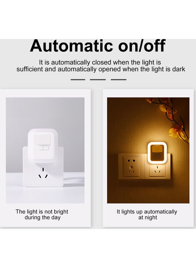 LED Sensor Light Plug-in Motion Wall Night Lamp White  - Image 4