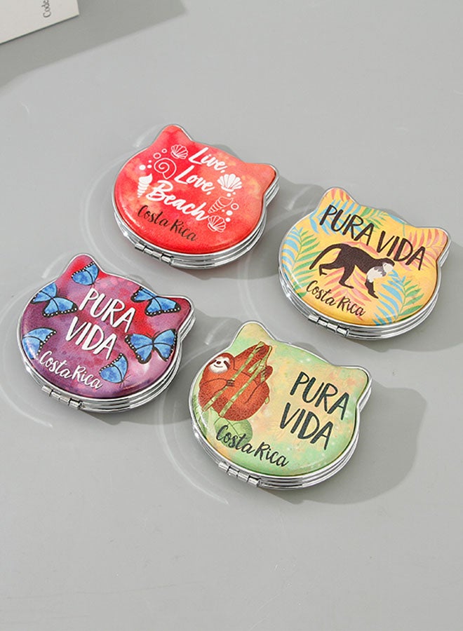 XIMI VOGUE - Cat Shape Compact Mirror Red - Image 1