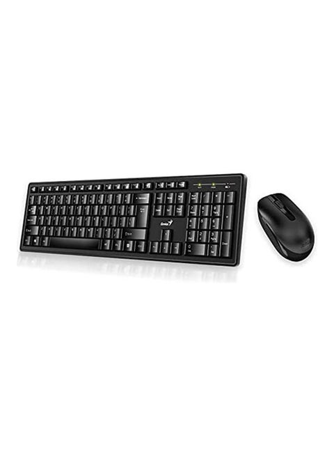 Smart Wireless Keyboard and Mouse Set Black