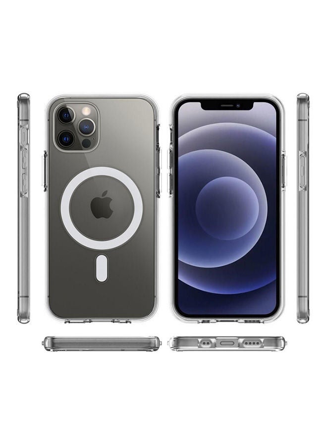 غطاء حماية مغناطيسي شفاف لهاتف آيفون 12 برو ماكس (مقاس 6.7 بوصة) شفاف - Image 1