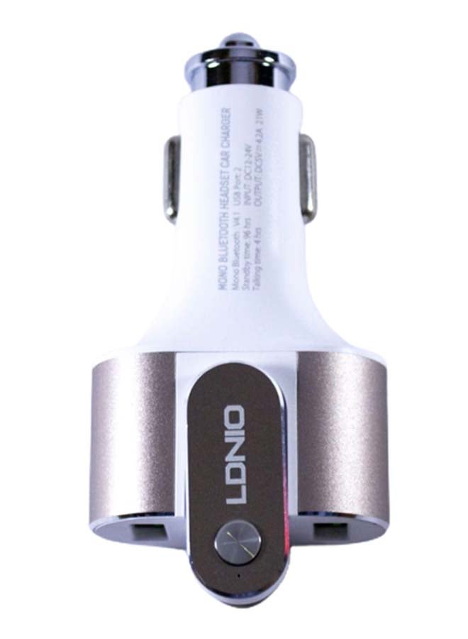 LDNIO 2-In-1 Car Calling And Charging Adapter - Image 1
