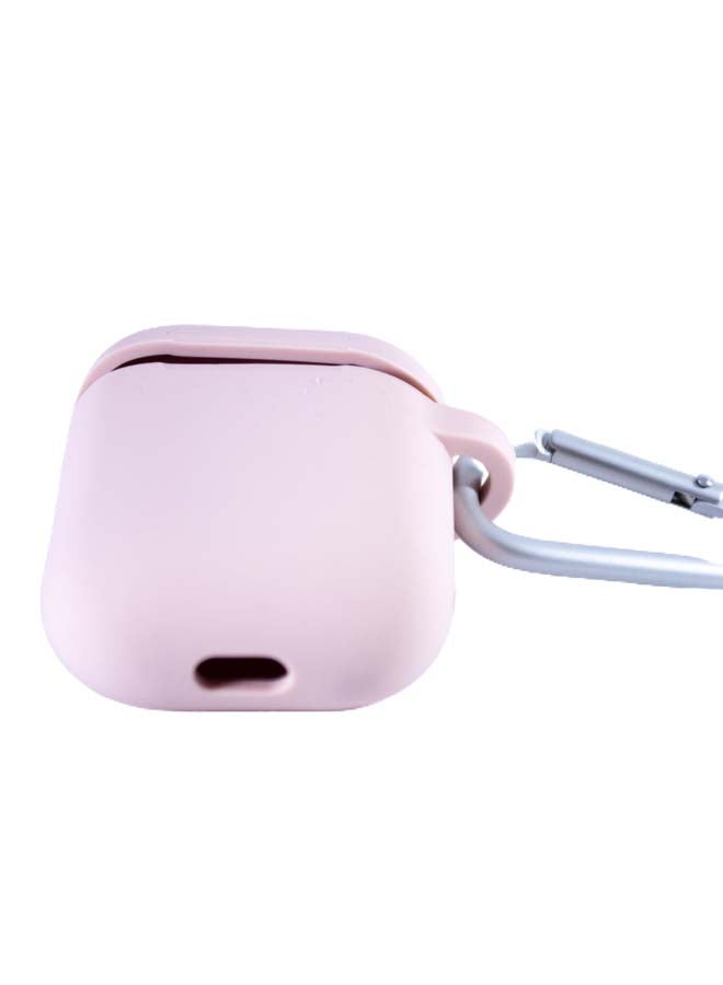 KeepHone Protective Case Cover With Carabiner For Earbuds Light Pink/Silver - Image 2