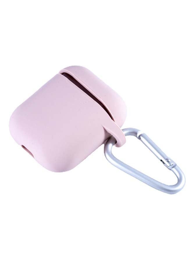 KeepHone Protective Case Cover With Carabiner For Earbuds Light Pink/Silver - Image 3