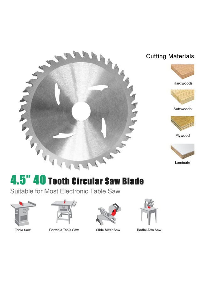 40 Teeth Saw Blade Disc For Angle Grinder Silver  - Image 2