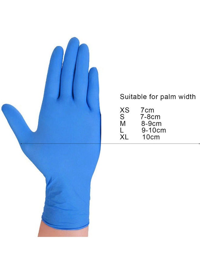 Pack Of 50 Nitrile Disposable Gloves Blue - Image 3