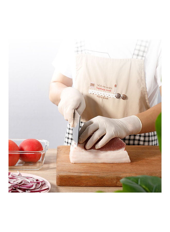 Pack Of 50 Nitrile Disposable Gloves White - Image 3