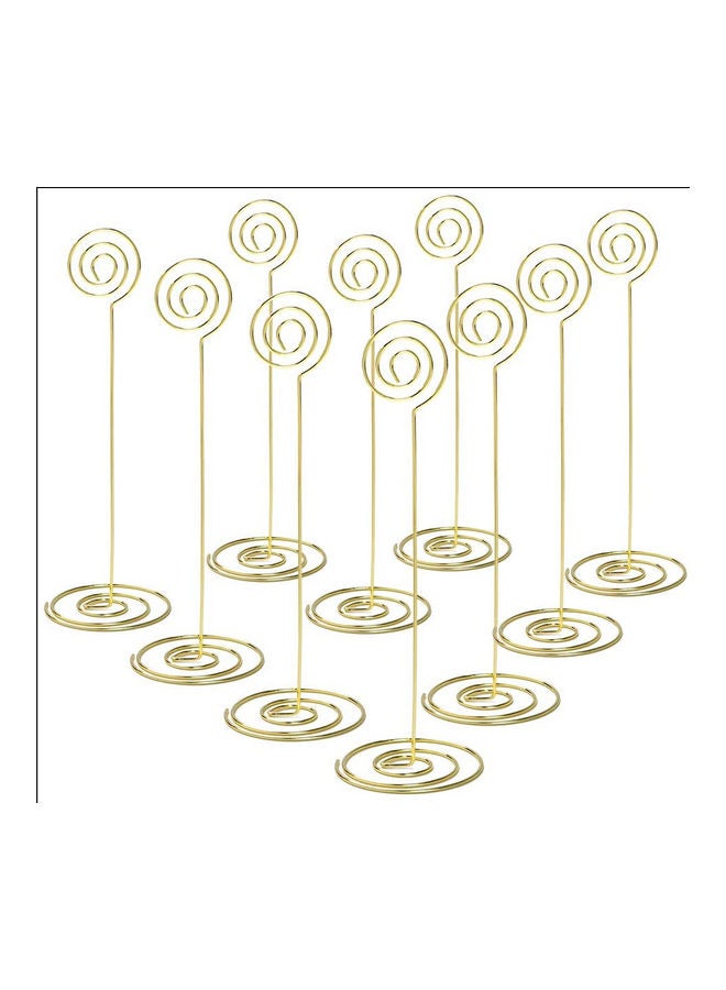 Generic 10-Piece Place Card Holders Gold  - Image 1