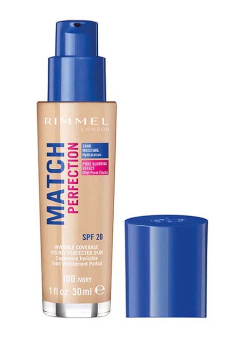 Match Perfection Mosturizing Foundation 30 ml 100 Ivory