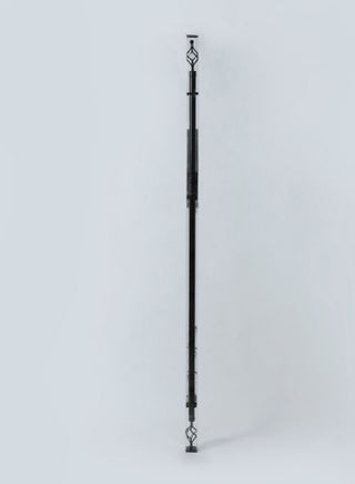 Emily Adjustable Curtain Rod Black 165-300cm - v1628186789/N44585841A_1
