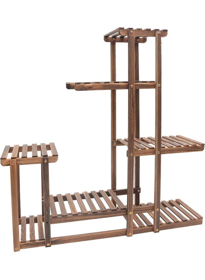 LINGWEI Flower Stand Brown 95x95x25cm - Image 1