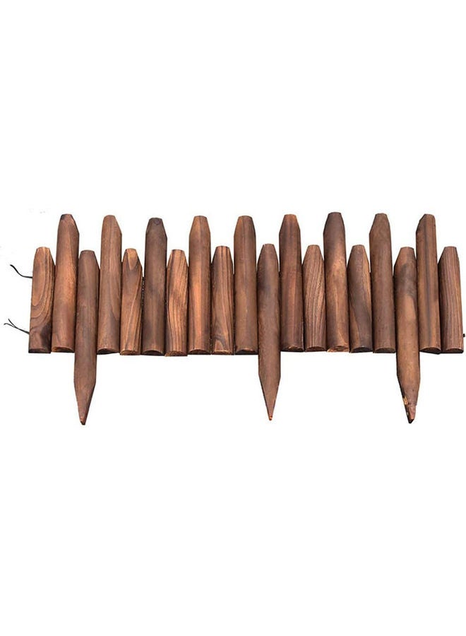 LINGWEI Fence Stake Wooden Protective Guard Brown 120x30cm - Image 1