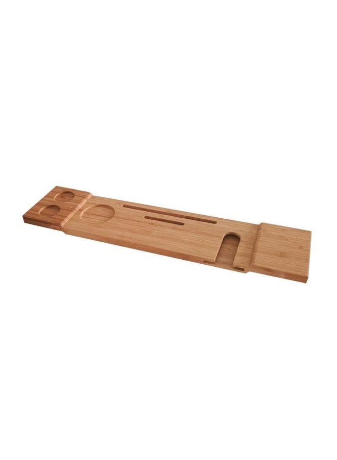Bathtub Caddy Tray Brown 6.1x27.55x1.18inch - Image 1