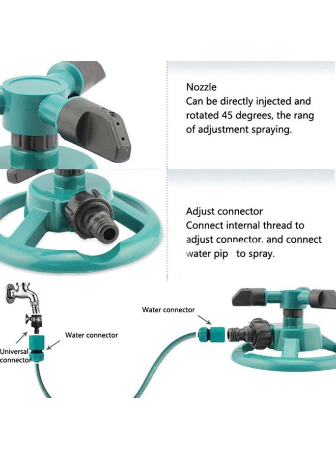 Generic Automatic 360 Degree Rotating Sprinkler Blue  - Image 3