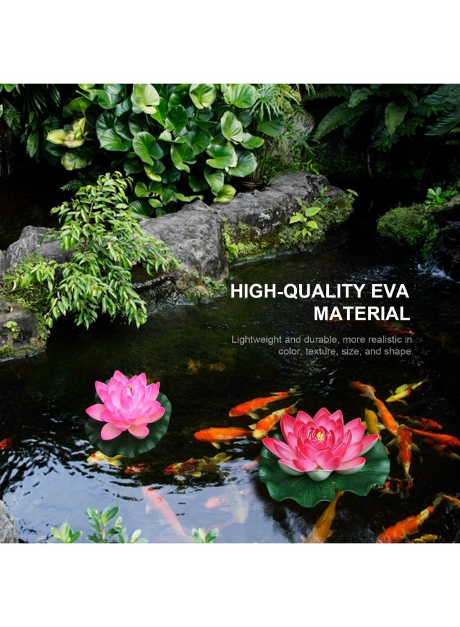 Generic 7 Inch Artificial Floating Lotus Purple  - Image 3