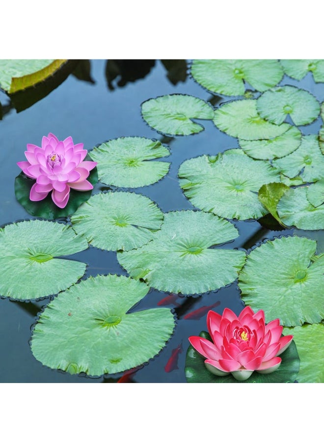 Generic 7 Inch Artificial Floating Lotus Purple  - Image 4