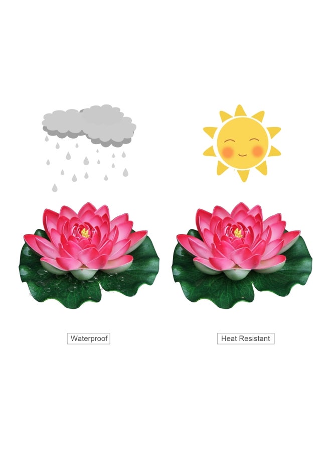Generic 7 Inch Artificial Floating Lotus Purple  - Image 2
