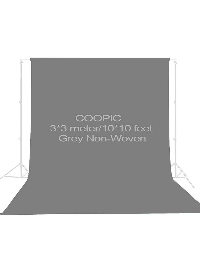 كوبيك خلفية تصوير فوتوغرافي مصنوعة من قماش غير قابل للغسل رمادي - Image 1