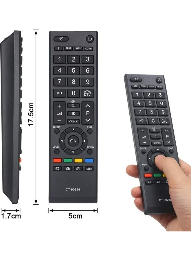 ICS Remote Control For Toshiba CT-90326 Black - Image 2